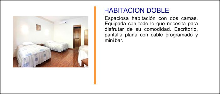 habitacion doble quillabamba