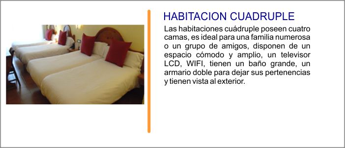 habitacion cuadruple quillabamba